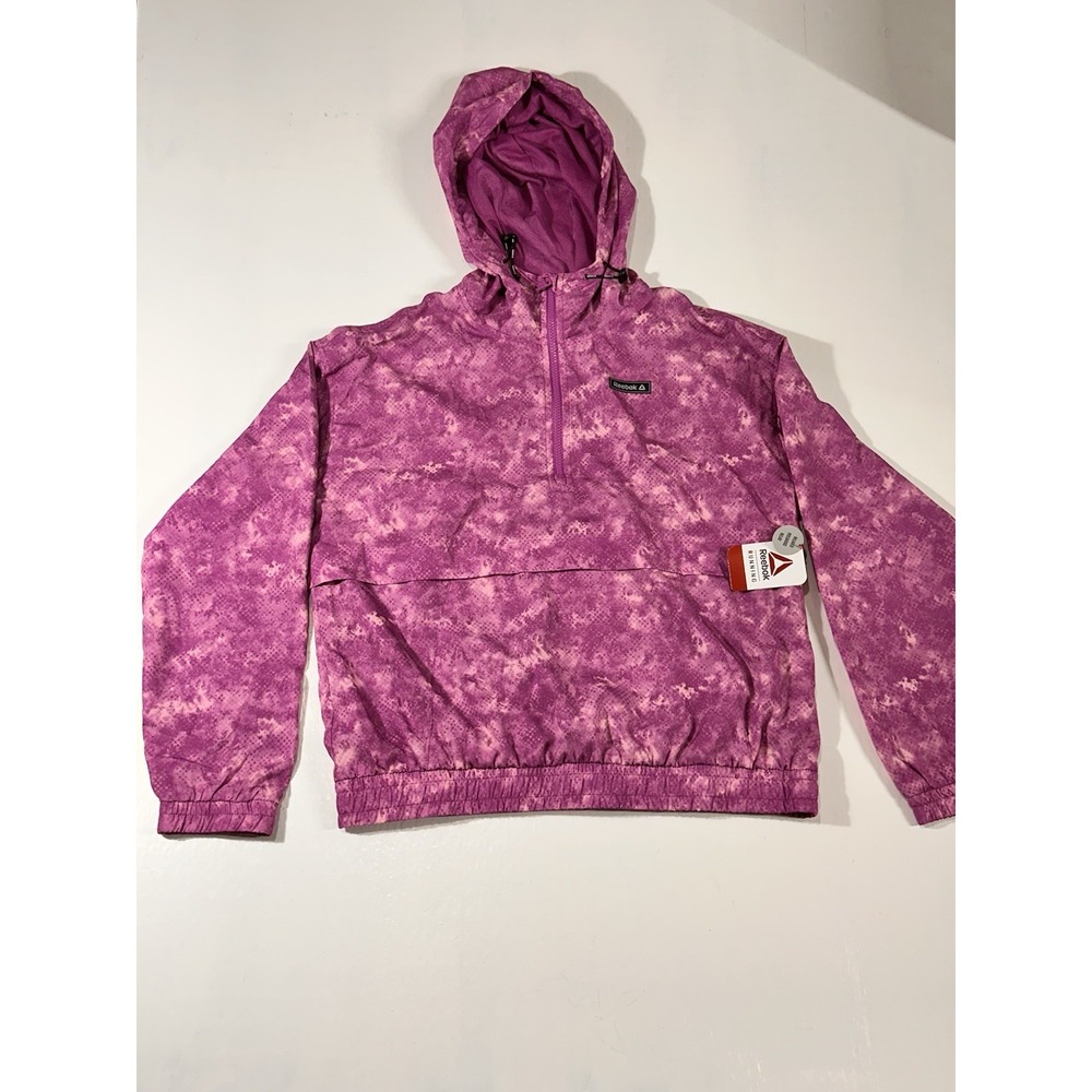 Reebok Women's Half-Zip Sprinter Jacket Running Relaxed Athletic Size Small